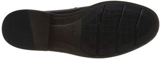 Clarks 其乐 Becken Cap 男士系带德比皮鞋,黑色,43