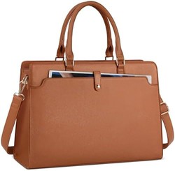 Laptop Tote Bag for Women 15.6 Inch Leather Work Bag Waterproof Briefcase Office Computer