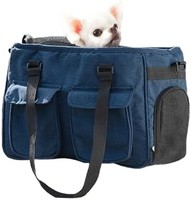 IRIS 爱丽思 OHYAMA 爱丽思欧雅玛 宠物用柔软型便携包 附收纳口袋 藏青色 猫与超小型犬适用 S号