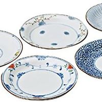 西海陶器 波佐见烧 染锦绘变系列 日式和风陶瓷餐盘 16cm
