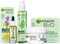 GARNIER 卡尼尔 Bio 抗衰老套装 4 件套，洗面凝胶 150ml，面部护理油30ml，日间护理霜50 ml，保湿霜50ml