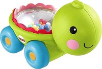 Fisher-Price 婴儿爬行玩具 Poppity Pop Turtle 推车，带球爆裂声，适合 6 个月以上