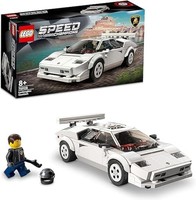 LEGO 乐高 76908 速度冠军 兰博基尼 Countach，赛车玩具模型复制品