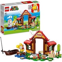 LEGO 乐高 71422 *马里奥野餐扩展套装,带Yoshi 公仔的搭建玩具,结合入门套装
