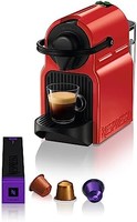 NESPRESSO 浓遇咖啡 Krups Nespresso Inissia 红色,咖啡机,浓缩咖啡壶,带垫子,紧凑,自动,压力19巴,YY1531FD