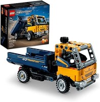 LEGO 乐高 Technic 自卸卡车 42147 2 合 1 建筑玩具套装,适合 7 岁以上儿童、男孩和女孩(177 件)