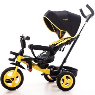 Babyjoey TT50-3 可坐可躺轻便婴儿三轮推车 明媚黄