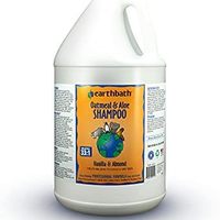 earthbath 狗和猫用燕麦和芦荟洗发水 香草和杏仁 128 盎司 3.78L – 适合瘙痒、干性皮肤 – 美国制造