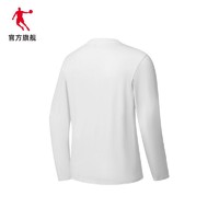 QIAODAN 乔丹 运动长袖t恤男2023冬季新款圆领纯棉男士上衣训练跑步