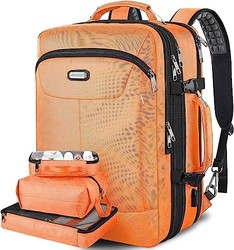 JCDOBEST 随身背包,超大 50 升航空公司认可的 TSA 旅行背包,带 3 个收纳包