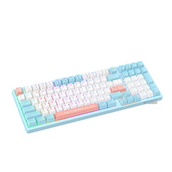 ONIKUMA 布莉猫 有线机械键盘 98键 茶轴
