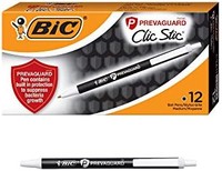 BiC 比克 圆珠笔中等笔尖(1.0 毫米),黑色,12 支