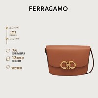 菲拉格慕 Ferragamo)女棕色Trapezio斜挎包（中号）0759667 礼物