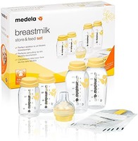 medela 美德乐 婴儿奶瓶套装，4件套(2 x 150ml + 2 x 250ml)，含卡尔马奶嘴和母乳袋