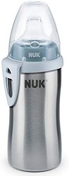 NUK Active 儿童防漏学饮杯 优质不锈钢材质，215ml，适用于1岁以上幼儿，不含BPA，蓝色(男孩款)