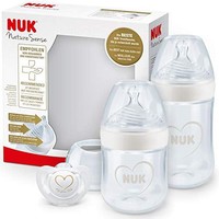 NUK Nature Sense 婴儿奶瓶入门套装 | 0-18 个月 | 2 x Anti-Colic 婴儿奶瓶