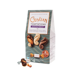 GuyLiAN 吉利莲 比利时榛子夹心牛奶巧克力 6味124g约12粒