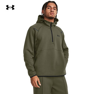 安德玛 UNDERARMOUR）秋冬Unstoppable男子训练运动连帽卫衣1379811 绿色390 S