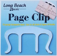 Long Beach Music 音乐书夹 - 用于乐谱支架、钢琴、音乐家的页面支架