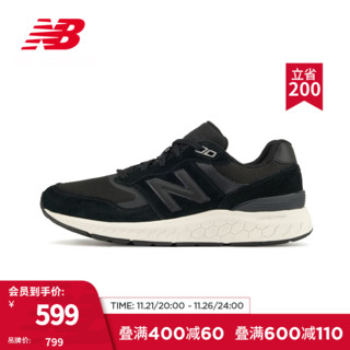 NEW BALANCE NB男鞋Walking 880系列经典透气运动休闲鞋 黑色 MW880BK6 41.5(脚长26cm)