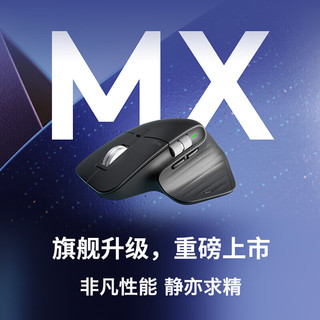logitech 罗技 MX Master 3S无线蓝牙办公鼠标 石墨黑Mac版 +鼠标垫