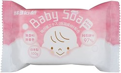 カネヨ石鹸 婴儿香皂 桃叶提取物 无香无色 日本制造 100克