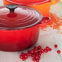 这位煲汤选手颜值太高了：LE CREUSET 酷彩 汤锅 24cm 红色