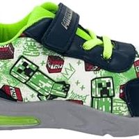 Minecraft 我的世界 男童鞋,TNT 设计运动鞋,男孩灯运动鞋,尺码 EU 25 至 31