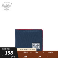 和行 Herschel Roy 时尚经典短款钱包男女潮牌卡包钱夹10363（经典海军蓝/红）