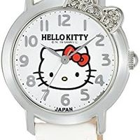 腕時計 アナログ ハローキティ 防水 革ベルト 日本製 0001N002 レディース ホワイト