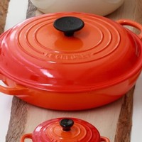 高颜值厨房煲汤必备：LE CREUSET 酷彩 珐琅锅 26cm 桔色