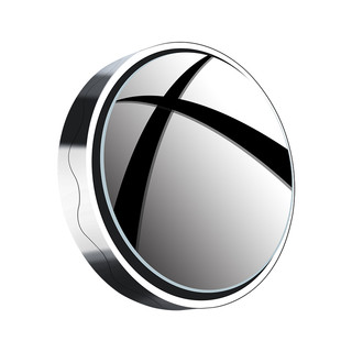 荣善 小圆镜后视镜汽车倒车盲区辅助镜反光镜360度吸盘式超清镜子