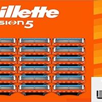 Gillette Fusion 5 把剃刀刀片，18 把替换刀片的男士湿式剃须刀带 5 x 刀片