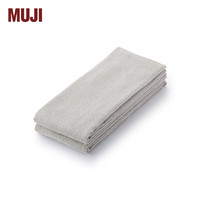 MUJI 棉绒 2条装 长毛巾 手巾 包头巾 JJAE4A3A 浅灰色 宽34×长110cm