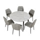 CHEERS 芝华仕 芝華仕(CHEERS)芝华仕 意式极简 岩板餐桌椅组合可伸缩折叠多规格家用PT037餐桌新
