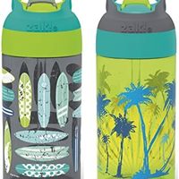 zak! designs Zak Designs 16 盎司(约 约473.12毫升)河边海滩生活儿童水瓶