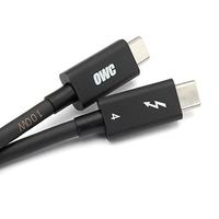OWC Thunderbolt 4 数据线,Thunderbolt 认证,2.0 米(6.6 英尺),40 Gb/s 数据传输,100W 电源充电