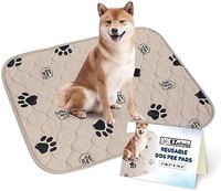 EZwhelp 狗垫/宠物狗垫（超值 2 件装） 米色 16.5x19.5