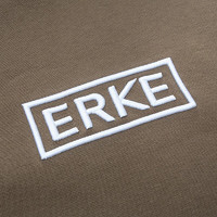 鸿星尔克（ERKE） 卫衣男宽松简约百搭跑步连帽卫衣男生套头运动服长袖休闲服 鹿皮棕 3XL