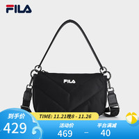 斐乐（FILA）女包挎包时尚休闲单肩包液下包斜挎包 正黑色-BK XS