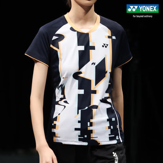 YONEX/尤尼克斯 110373BCR/210373BCR 23FW比赛系列 运动T恤yy 210373BCR 黑色（女款） L