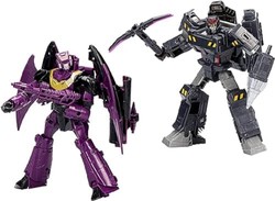 Transformers 变形金刚 Toys Legacy Evolution Voyager 参议员 Shockwave & Deluxe Data Clerk Orion Pax Humble Origins 2 件装,适合 8 岁及以上男孩和女孩的动作公仔(亚马逊*销售)