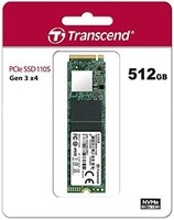 Transcend 创见 512GB Nvme PCIe Gen3 X4 MTE110S M.2 SSD 固态硬盘 TS512GMTE110S