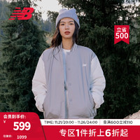 NEW BALANCE NB23男女同款秋冬潮流棒球服夹棉运动外套保暖棉服外套 TAG AMJ33332 XL