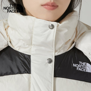 The North Face北面羽绒服女装秋冬户外防寒防风保暖宽松700蓬鹅绒夹克外套 Q4C/米白色 M