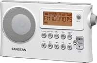 SANGEAN 山进 USB插口 便携式立体声收音机 白色，A500279