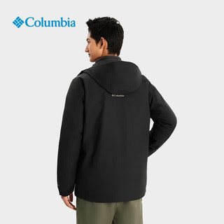 Columbia哥伦比亚三合一男新热能防水700蓬羽绒外套XE1504 010 S