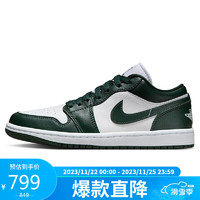 耐克NIKE篮球鞋男女AJ1乔1AIR JORDAN 1运动鞋秋冬DC0774-113白绿39