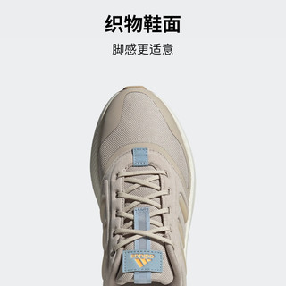 adidas阿迪达斯轻运动X_PLRPHASE女子休闲boost跑步鞋ID0868 灰棕色/卡其色/蓝色 38(235mm)