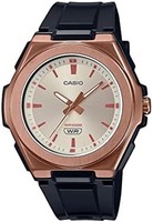 CASIO 卡西欧 女式不锈钢石英树脂表带,黑色,22 休闲手表(型号: LWA-300HRG-5EVCF)